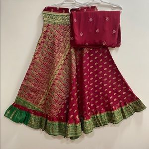 Jamawaram Silk Ethnic Lehenga/Skirt